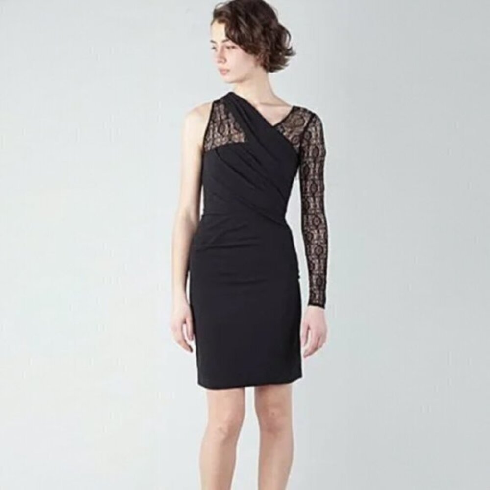Helmut Lang One Shoulder Lace Dress - sz 4